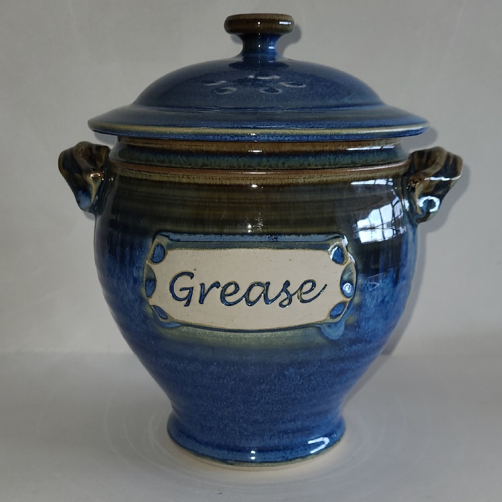 Hand Thrown Stoneware Bacon Grease Storage